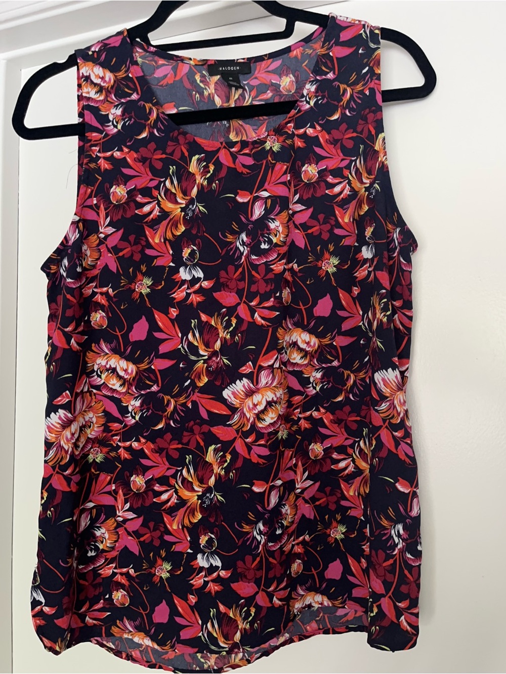 Halogen Floral Sleeveless Shell Top